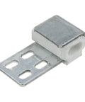 Tough As Nails 12 Pack 4 Hole S Curve Upholstery Spring Clips For Sofa Couch Frame Repair Rust Resistant Nickel Plated Furniture Hardware. Single clip detail.