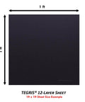 12x12 Black Thermoplastic Composite Sheet With 12 Layers,.060 Inch Thick, Impact Resistant For Holster Making, DIY Gear, And Hobby Projects