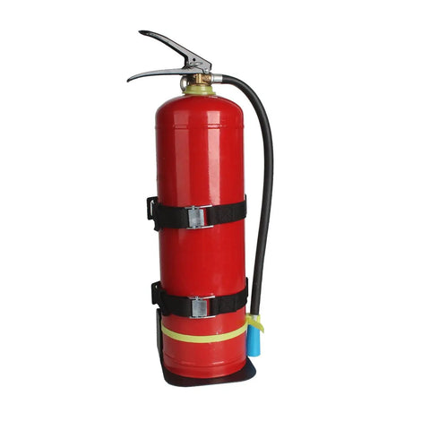 Heavy Duty Steel Fire Extinguisher Mounting Bracket Fits 10lb Dry Chemical Or 5lb CO2 Extinguishers, front view