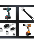 Check Out This Awesome 25-Piece Screw Extractor Set Made From Tough 40Cr Steel Perfect For Yanking Out Stripped Bolts And Broken Studs With Ease Using A Multi-Spline Hex Shank Design To Save Your Time And Money On Any Garage Repair Job You Got. 25-piece 40Cr steel screw extractor kit with drill, wrench, and ratchet use