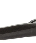 Side view of Clio Snorkeling Fin for Adults Black 43/44, showcasing EVA blade and soft foot pocket for snorkeling and underwater fun.