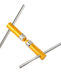 Bottom Bracket Thread Repair Tool Set With Tapper Thread Chaser Tapping And Facing Tools For Cleaning Damaged Threads And Reducing Cross Threading Pro Grade For Workshop Service And Bike Build Maintenance, metal tool