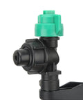 Y Type Double Nozzle for Plant Protection Drones, black nylon rubber, green cap, pro-grade crop spraying