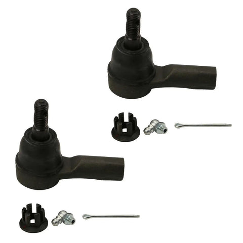 4Piece Front Tie Rods Kit For 2013 To 2022 Chevrolet Trax Hydraulic Steering Inner And Outer Tie Rods Replacement Front Suspension Upgrade With Durable Construction For Smooth Steering And Easy Install For A Quiet Responsive Ride, black steel ends