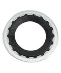 Single metal and rubber gasket from 45 Piece Pro Grade AC Compressor Gasket Kit With Six Sizes Automotive Air Conditioning Port Seal Washer Set Including Thickened Metal Rings And Rubber Gaskets For Car AC Compressor Bumper Door Repair