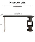 Dimensions of Top Shelf Solid Wood Bar Table With Hidden Storage And Counter Height Pub Style For No Sweat Assembly, 55.1/62.9/70.9in