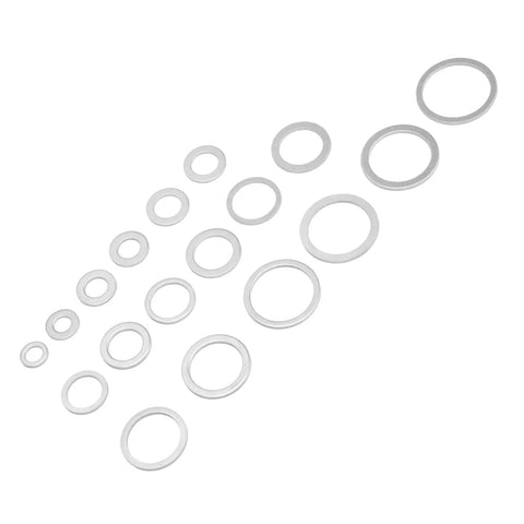 Rustproof Aluminum Washer Kit With Storage Box 450 Pcs Flat Round Washers For DIY Projects Super Handy Furniture Repair Appliances And Outdoor Gear Ultra Durable Gaskets For Quick Easy Home Fixes, assorted sizes