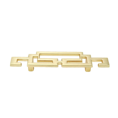 Gold Zinc Alloy Drawer Pulls 4.2 Inch Long Cabinet Handles With 64mm Center To Center Mounting Holes Pack Of 2 Screws Included