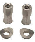 Motion Pro 12mm extended rim lock nuts with washers, front view pair
