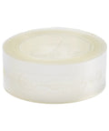 Clear 196.85 inch balloon arch strip roll; transparent plastic garland tape, side view.