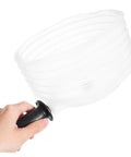Transparent Drill Dust Collector Cover For Electric Drills And Grinders With Rock Solid Debris Shield, handheld grip.