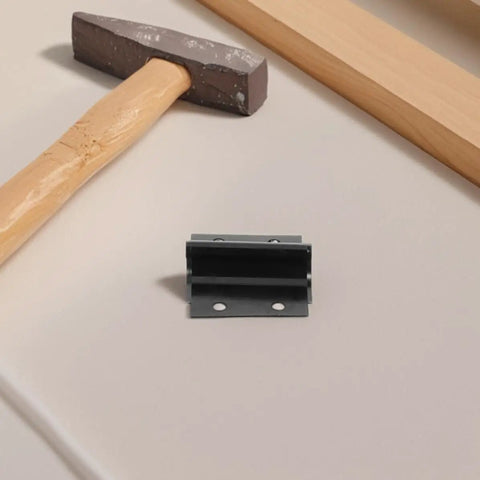 Omega Shaped Alloy Steel Grafting Blades Two Piece Set shown with tools on a workbench.