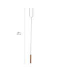 Six Pack 40 Inch Solid Steel Camp Forks With Wooden Handles For Fire Pit Roasting Marshmallows And Kebabs Heavy Duty Camping Gear