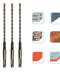 24-piece SDS Plus hex hammer drill bit set, 3/16 x 7 in for concrete, Amazon brand.