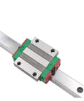 Rock Solid High Precision Linear Guide Rail Kit With 2pcs HGW15CC To HGW30CC Slider Blocks For Smooth Sliding Motion And Super Stable Tracking On Any Rig Or Machine Build Today, silver steel rail with two slider blocks