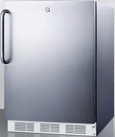 Heavy Duty Medically Certified Upright Freezer With 3.5 Cu Ft Storage And Minus 25 Degree C Low Temp Operation visible from the front.