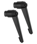 2Pcs M12 Adjustable Knob Handles With Female Thread Push Button Ratchet Quick Release Locking Rotating Bolt For Lathe Machinery Black