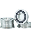 10 PCS MF148RS Flanged Ball Bearings 8 X 14 X 4 MM Chrome Steel 52100 High Precision Sealed Units Smooth Rotation Heavy Duty Drive Gear Parts Rubber Dustproof Rotary Gear No BS Quality That Runs All Machines Super Fast And Smooth, flanged bearing set