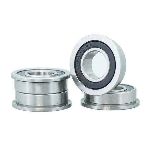 10 PCS MF148RS Flanged Ball Bearings 8 X 14 X 4 MM Chrome Steel 52100 High Precision Sealed Units Smooth Rotation Heavy Duty Drive Gear Parts Rubber Dustproof Rotary Gear No BS Quality That Runs All Machines Super Fast And Smooth, flanged bearing set