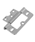 Rotating Concealed Door Hinges For Cabinets And Wardrobes, Heavy Duty Iron Flat Hinge 1Pc showing mounting holes.