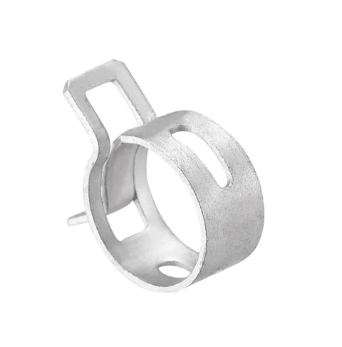10Pcs 65Mn Steel Spring Hose Clamps Set For Car Fuel Lines Durable Low Profile Gray 7mm No Fuss DIY Install Spreads Clamp Force For