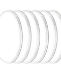 Six Pack 12 Inch Dimmable Flush Mount LED Ceiling Light 28W 3200LM 5000K Daylight White No Flicker Bright For Garage Apartment Restaurant Workshop And More