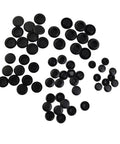 60 Piece Automotive Body Hole Kit Plastic Trim Clips Assortment For Car Sheet Metal Panel Holes 3/8 To 7/8 Inch Black