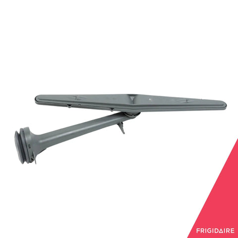 Center Spray Arm Replacement for Dishwashers 5304506740 Gray shown from side, durable dishwasher part, easy install
