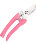 Pink Handled Bypass Garden Scissors For Flowers Herbs Roses And Small Pruning Jobs Lightweight Stainless Steel Garden Shears With Safety Lock