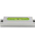 Adjustable small bar level Machine tool leveling high precision long horizontal bubble Mini spirit level(Black) displayed top view.