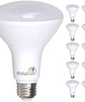 BR30 LED Flood Bulbs 10 Pack Budget Friendly Low Watt Ultra Bright 65W Equivalent 7.5W 2700K Warm White 650 Lumens E26 Base Dimmable