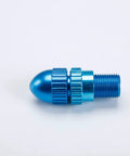 Top Shelf Pneumatic Spray Gun Replacement Parts Straight Up Compression Spring And Smooth Paint Knob Plug And Play Quick Swap Hardware For Diy Painting And Shop Work, blue aluminum paint knob detail.