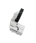 Side view of replacement wheel hub motor and wheel for Robo Vacuum with durable soft rubber treads. Fits Mijia 1C STYTJ01ZHM.
