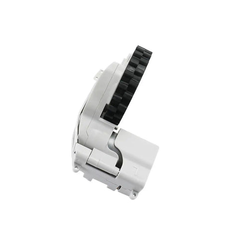 Side view of replacement wheel hub motor and wheel for Robo Vacuum with durable soft rubber treads. Fits Mijia 1C STYTJ01ZHM.