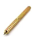Hardcore 5/16-18 X 3 Inch Hanger Bolts showing double threaded design, zinc plated steel for heavy duty DIY projects.