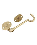 Durable Brass Storage Hook With Swivel Eye Latch For Cabinets And Doors, Easy Install, Rust Resistant, Versatile Four Inch Pivot Hook And Eye