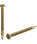Heavy Duty Standard 14 X Three Quarter Inch Reamer Tek Screws Torx Star Drive showing gold finish for wood to metal fastening.