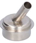 Close-up of 7 Pcs Oblique Nozzle Kit For Hot Air Rework 22mm Diameter aluminum nozzle, angled design for precision soldering.