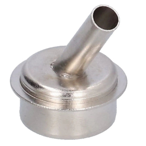 Close-up of 7 Pcs Oblique Nozzle Kit For Hot Air Rework 22mm Diameter aluminum nozzle, angled design for precision soldering.