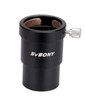 1.25 Inch Telescope Extension Tube Adapter With 34mm Optical Length, aluminum, brass pressure ring, locking thumb screws visible.