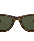 Dope Wayfarer Inspired Sunglasses With Gradient Mirror Lenses In Light Havana And G15 Green Prescription Ready Frames 50mm Lens Width Case Included Unisex Eyewear For Everyday Adventures