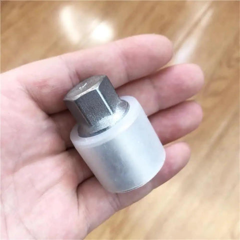 Top Tier Car Lug Nut Compatible With Audi A3 A4 A6 Q5 Q7 And Q3 One Piece Tire Screw Removal Tool Socket Wrench Disassembly Kit Key Sleeve Repair For Sleek Rides, steel socket key with plastic sleeve, hand-held