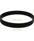 Side view of round concrete walk maker mold showing dimensions, made of ultra durable plastic, part of Two Pack Round Concrete Walk Maker Molds Ultra Durable Plastic Stepping Stone Molds For Quick Outdoor Walkways Easy Demold Reusable No Brainer Setup 14.8 By 14.6 By 4.5 Inches Perfect Diy Paving