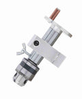 Heavy Duty Live Revolving Center Adjustable Wood Lathe Chuck With Pinpoint Accurate Drilling Depth For Mini Lathe DIY Craftsmanship Gear, shown from an angled view.