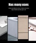 Self Adhesive Shower Sink Caulk Strip Tape 50mm Seal Sealing Waterproof Bath Wall Grout Barrier Silicone Sealant Kit For Bathroom Sink And Kitchen Sinks used on various surfaces like sinks and walls.
