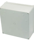 IP67 Waterproof Junction Box In Tough ABS Plastic, Dustproof Outdoor Indoor Electrical Project Enclosure, Universal DIY Electronics Box In Grey, Measures 7.87 X 7.87 X 3.74 Inches, All Weather Beefy Build