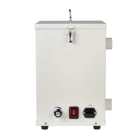 Badass 1000W Dental Vacuum Dust Extractor Packing Killer Suction Clears Shop Dust In Record Time Lab Dust Collector Machine back view with control panel.