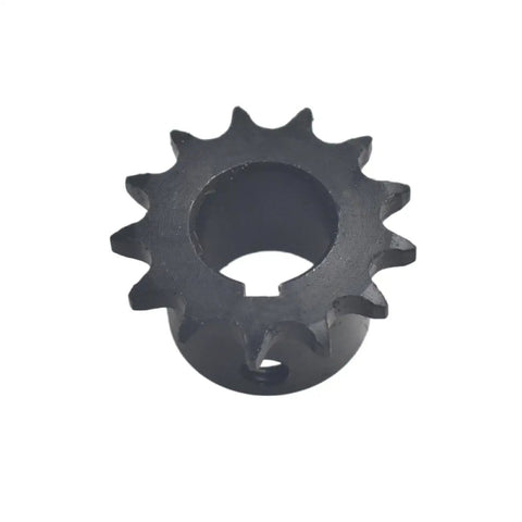 Heavy Duty 13 Tooth Sprocket For 35 Chain B Type 3/4 Bore With Built In 3/16 Key Offset Hub Rust Resistant Black Finish