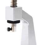 Close-up of the Adjustable Watch Case Back Opener Bench Tool for opening and closing screw down snap off covers, silver metal detail.