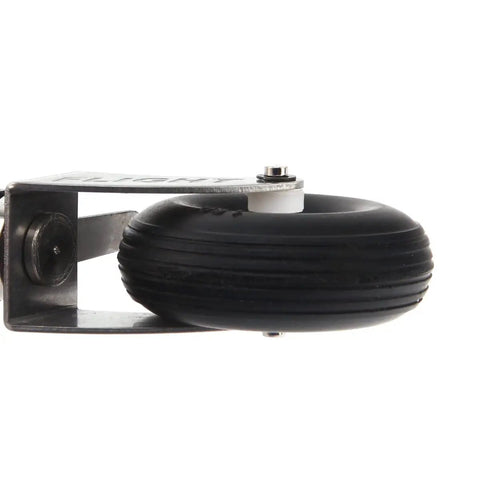 Heavy Duty Carbon Fiber Tail Wheel Assembly For 50Cc 60Cc Gas Rc Planes Featuring One Point Five Inch Pu Rubber Tires For Hella Stable Landings And Zero Sweat Mounting